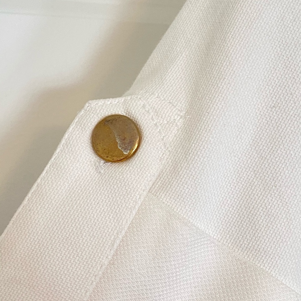 Ralph Lauren Button Up Cotton Dress, White, Size 6 - Picture 10 of 16